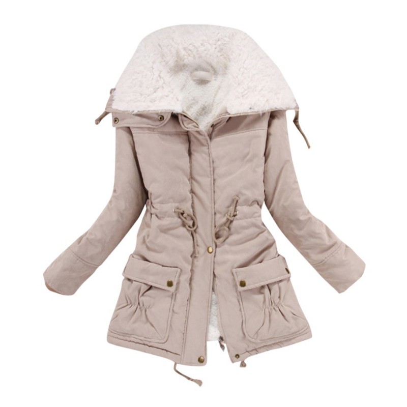 Women Lady Thicken Warm Winter Coat Hood Parka Overcoat Long ...